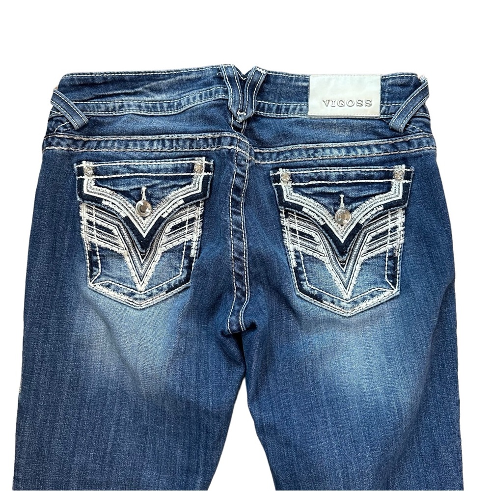 Vintage Vigoss Crystal Pocket Jeans The New York Boot Cut Denim Size 5/6